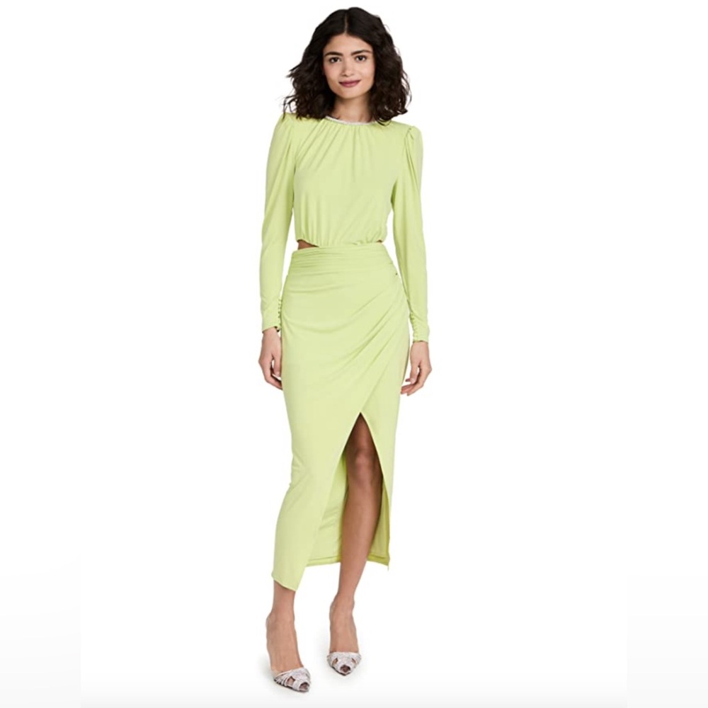 Lime Green Long Sleeve Dress